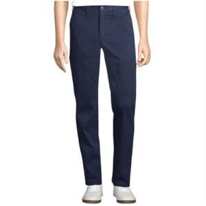 Lands' End Tailored Fit Men's Chino Pants Navy Size 42
